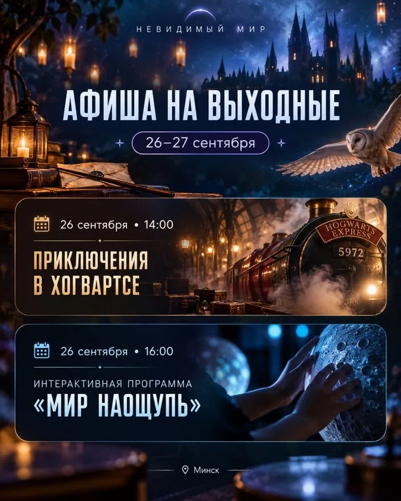 Семейный квест «Приключения в Хогвартсе»